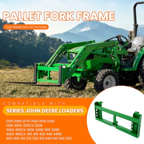 HECASA Pallet Fork Compatible with John Deere Loaders 200 300 400 500