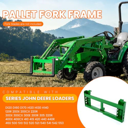 HECASA Pallet Fork Compatible with John Deere Loaders 200 300 400 500