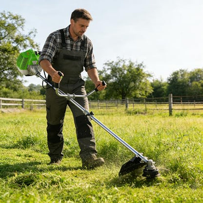 58CC Gas Powered Weed Eater, 4 in 1 String Trimmer, Green - color: Green