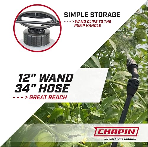 CHAPIN 2-Gallon Pump Sprayer, Anti-Clog for Consistent Spray - size: 2 Gallon