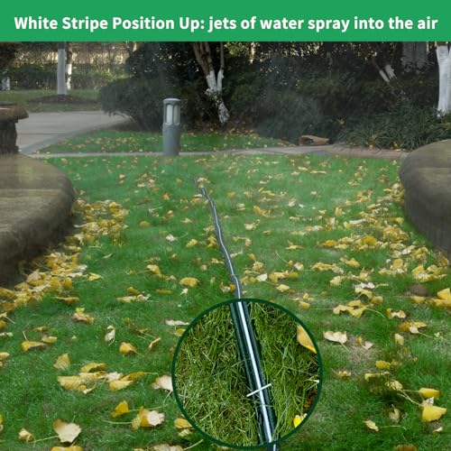 Watoo 2026 Sprinkler Hose & Soaker Hose for Yard - 150FT (50 * 3) Reinforced Flat Garden Hose with Holes, Heavy Duty No-Kink Lawn Irrigation Hose (Includes Stakes, High Pressure Spray) - size: 50FT*3(150ft)