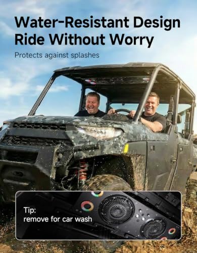 KEMIMOTO UTV RGB Fan Compatible with Ranger, RZR XP 1000 2024+,Defender