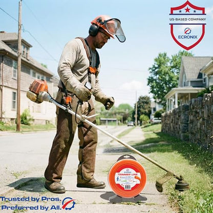 155 1lb Square Trimmer Line, Industrial Weed Eater String - size: 1 LB - .155" - 97 ft