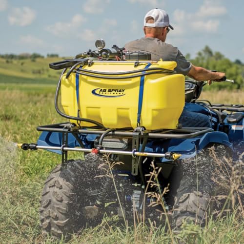 25 Gallon Boomless Spot Sprayer – 4.0 GPM Diaphragm Pump, Deluxe Handgun, 3-Nozzle Boom, 12V ATV Sprayer for Lawn, Garden, Fence Lines, Food Plots & Acreage - style: Boomless - 25 Gallon