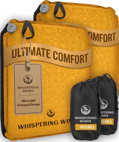Whispering Winds Inflatable Seat Cushion - color: Dark Gold - 2pack, size: Large