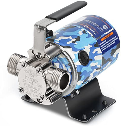 TecHome Water Pump Water Transfer Pump, 115V Rain Barrel Waterbed Pump. - style: 1/10HP Portable Pump-Camo