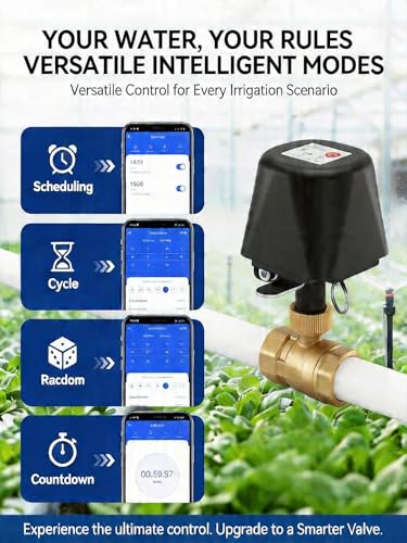 Smart Wifi Water Valve, Motorized Ball Valve, App Comtrol, Brass - size: 3/4 inch
