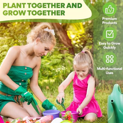 Seed Planter Tool, Seed Dibber, Seed Dispenser, Green, 4 Pcs - color: Green, 4 Pcs