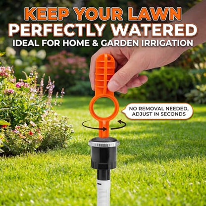 Sprinkler Adjustment Tool Compatible with Hunter/Rain Bird, Yellow & Orange - color: Yellow & Orange