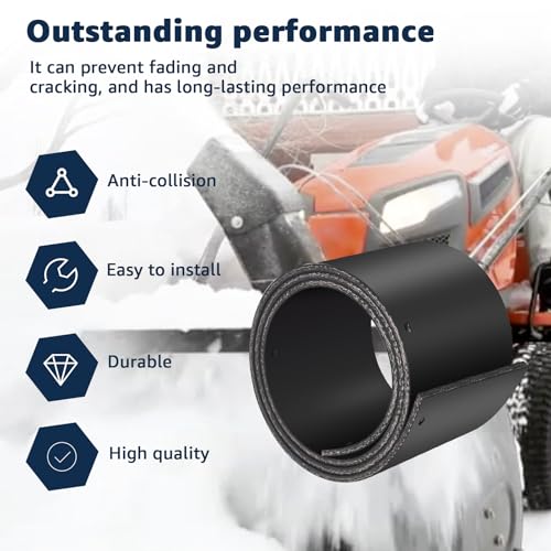 Universal Drilled Snow Plow Blade Flap 72" x 6" x 1/4"Rubber Snow Deflector