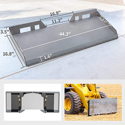 YINTATECH 5/16" Skid Steer Plate Attachment fits for Kubota & Bobcat - size: 5/16 Inch