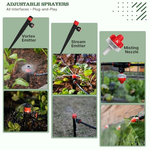 Anleolife 230FT Drip Irrigation System Kit, Complete Garden Watering System - style: 230FT All-Around Kit
