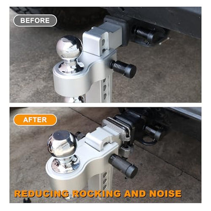 Anti Rattle clamp Hitch Tightener, Stabilizer for 2" Trailer Hitches - color: 2"-B, size: 2"