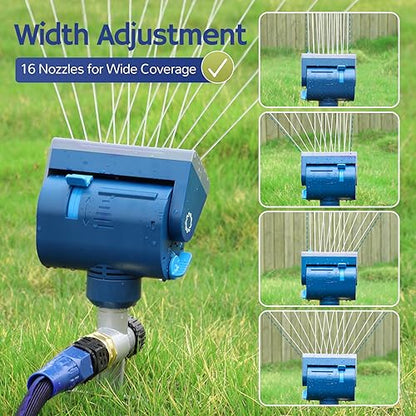 Airthereal Oscillating Sprinkler - Metal Step Spike, 4,069 sq.ft. Coverage - size: 1-Pack