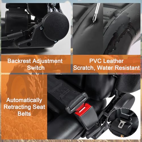 Universal Forklift Seat, Tractor Seat with Safety Belt