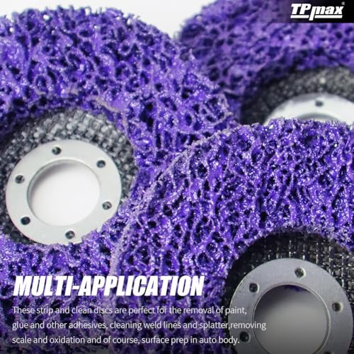 4-1/2" x 7/8" Strip Disc 5Pk Rust & Paint Removal for Angle Grinder - style: 4-1/2" x 7/8''