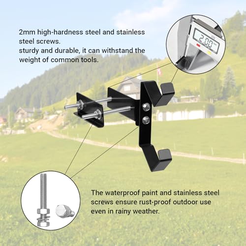 ROPS Long Handle Tool Holder for Tractors, Zero Turn Mowers & UTV, 2 Pack - size: S