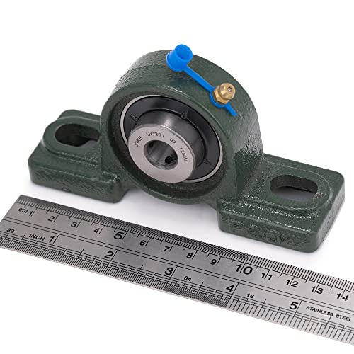 XIKE 2 Pcs UCP201 Bore 12 mm Pillow Block Mounted Ball Bearings. - size: UCP201 Bore 1/2"