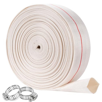 Pool Backwash Hose 1.5” × 65 ft Heavy Duty PVC Water Discharge Drain Hose - size: 1.5in-65ft, style: Reinforced Thicken Hose