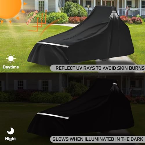 600D Waterproof Tractors Cover Replace for John Deere 1,2,3 Series/Kubota - size: With Backhoe