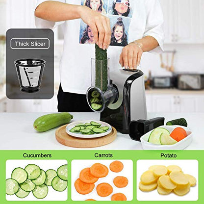 Electric Cheese Grater Slicer Shredder Salad Maker for Kitchen 150W 5-in-1