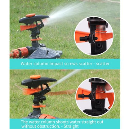 Sprinklers for Yard, Adjustable 360 Degree Rotation Garden Sprinkler Head for Large Area Coverage, Irrigation System for Garden - color: Red