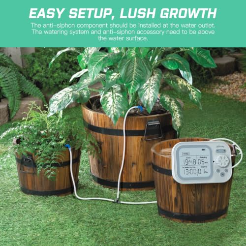 Automatic Plant Waterer Self Watering System Indoor for 15 Potted Plants, White - size: Pack of 1