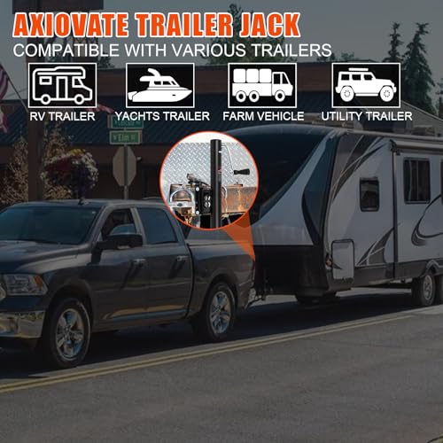 2000 lb Trailer Jack, 12" Lift with Wheels