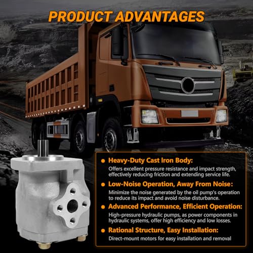 31351-76100 31351-76102 Hydraulic Pump Compatible with Kubota L35 L2550DT L2350DT L2500DT L2050DT L2600DT L3000F L2250DT L2250F L3000DT Tractors Hydraulic Gear Pump Replacement Parts