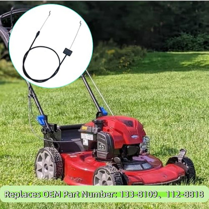 133-8109 Brake Cable for Toro 20" Rear Bagging & 22" Recycler Lawn Mower - size: 133-8109