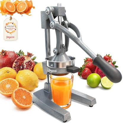 Manual Lemon Juicer Squeezer – Hand Juicer Cast Iron - color: Grey