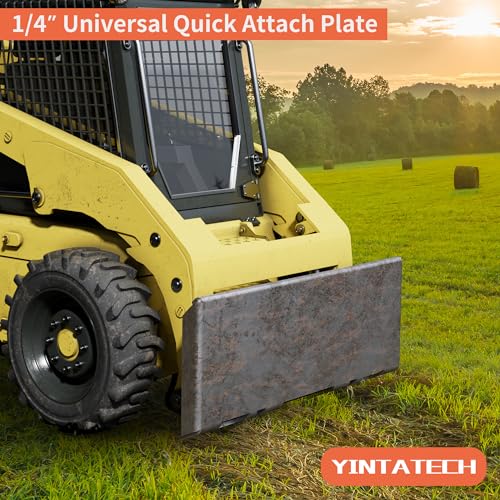 YINTATECH 1/2" Universal Skid Steer Quick Attach Mount Plate - style: 1/2" Skid Steer Plate& Adapter