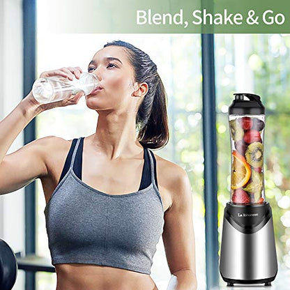 La Reveuse Personal Size Blender for Shakes and Smoothies, 2 Cups, Silver - color: Silver