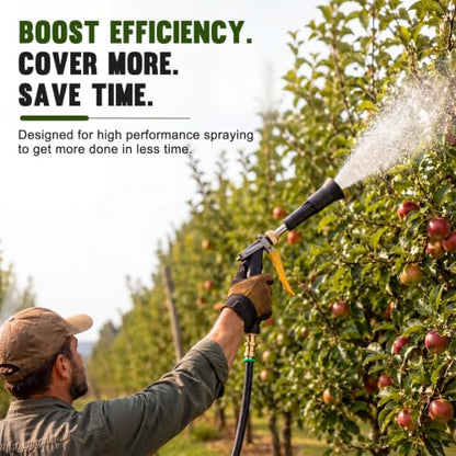 2 Pcs Adjustable Agricultural Sprayer Guns up to 5.5 GPM 400 PSI