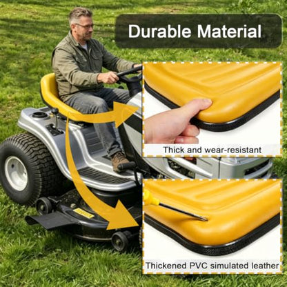 Universal Forklift Seat with Micro Switch, Tractor Seat - color: Yellow