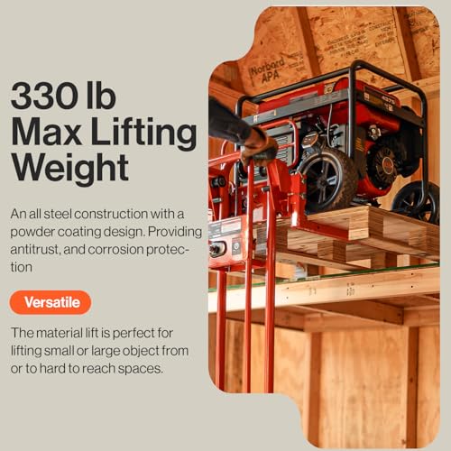 SuperHandy Material Lift Stacker, 330 lb Capacity, 40-Inch Lift