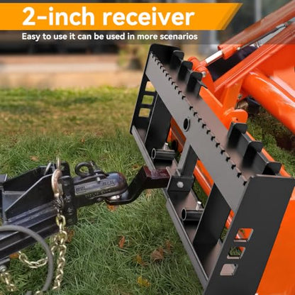 YINTATECH 42" Skid Steer Pallet Fork Frame 3000 lbs Quick Tach Loader Mount
