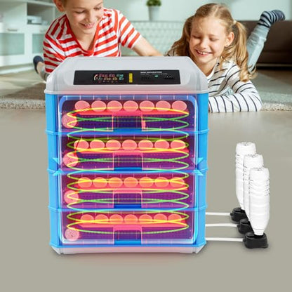 240 Eggs Incubator, Intelligent Digital Hatcher Machine with Adjustable Temperature & Humidity, Automatic Egg Rotating Incubator, Dual Fan, for Chicken Duck Goose Quail Eggs - size: 240 Eggs