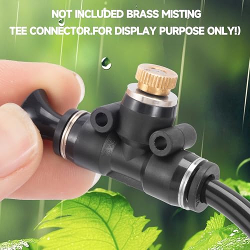 20 Pack Brass Misting Nozzles 10/24 UNC 0.020" (0.5mm) Orifice - size: 20pc-Misting Nozzle With O Ring