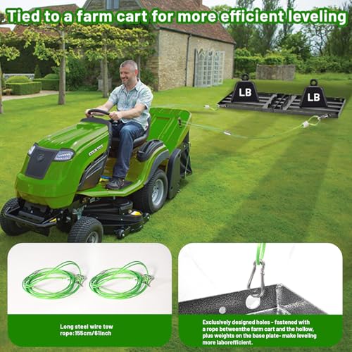 Lawn Leveling Rake 34"x10",Lawn Leveling Tool with 68" Long Adjustable Stainless Steel Handle for Leveling Soil,Grass,Sand or Dirt,Heavy Duty Lawn Leveler for Backyard,Garden,Golf Course,Farm,Pasture - style: 34"x10"