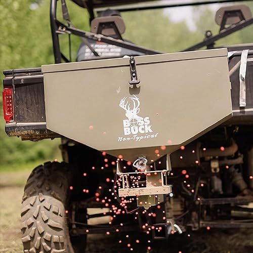 Boss Buck ATV Seeder Spreader with Wireless Control, 80 lb Capacity