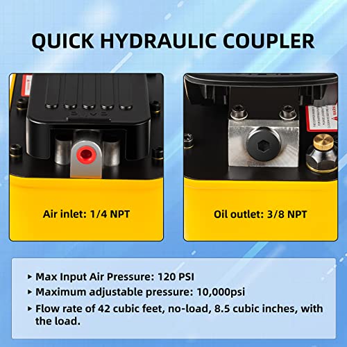 Air Hydraulic Pump 10,000PSI, Air Hydraulic Foot Pump