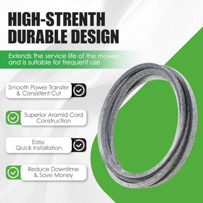 130-0843 Deck Belt Fit for Toro TimeCutter with 54'' Deck, Aramid Cord - size: 0.5" x 144.4"