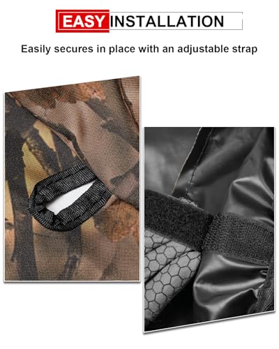 StarknightMT Tractor Seat Cover Waterproof Oxford Fabric Fast Install - color: Maple Leaf Camouflage