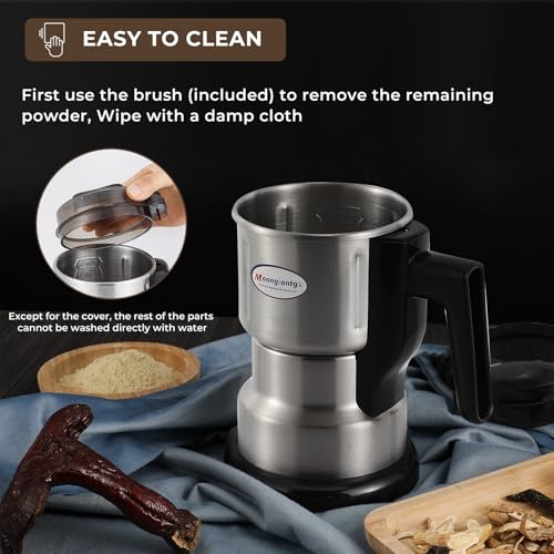 Moongiantgo Coffee Grinder Electric 200ml Capacity, 250W Mini Grain Mill