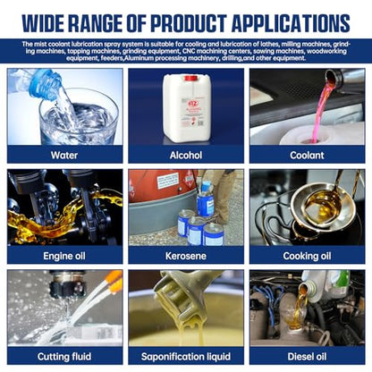 CNCTOPBAOS YS-BPV-3000 3L Oil Mist Sprayer Coolant Lubrication Spray System