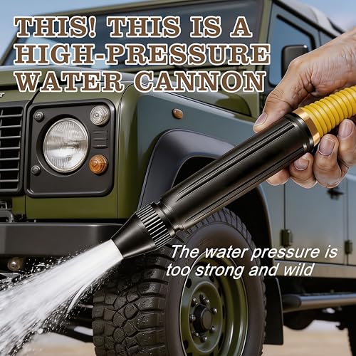 Home High-Pressure Car Wash Water Gun with Booster Nozzle and Hose,High-Pressure Home Car Wash Water Gun & Hose Set,Multi Function Lawn & Garden Watering Sprayer for Plant Watering Lawn Car(2PCS)