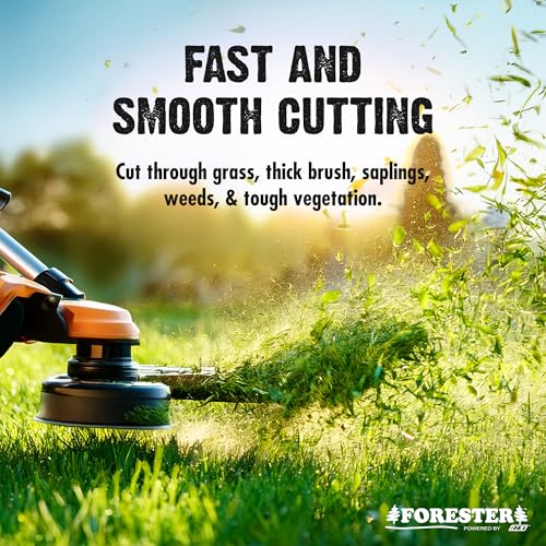 FORESTER Brush Cutter Trimmer Conversion Kit with Cut-9, Includes Safety Glasses, Earplugs, Gloves, Harness, Compatible with Echo Models SRM-225, SRM-225i, SRM-266, SRM-280, SRM-280S, and SRM-280T - size: 9" (20 Tooth), style: Echo Conversion Kit