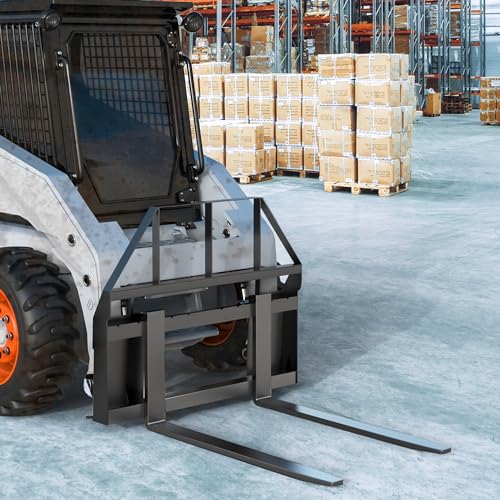 YITAMOTOR 4000lbs Pallet Fork Frame, 45" for Skid Steer Loaders Tractors