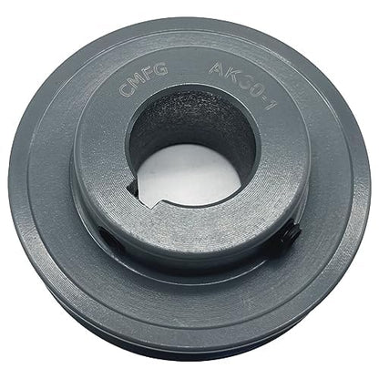 AK30-1 v Belt Pulley, 3.05 inch OD, 1 Inch Bore,Cast Iron Material, AK Single Groove Motor Pulley for "4L" or "A" or "3L" Belts - size: 3.05 inch OD, 1 Inch Bore, style: 1 Groove